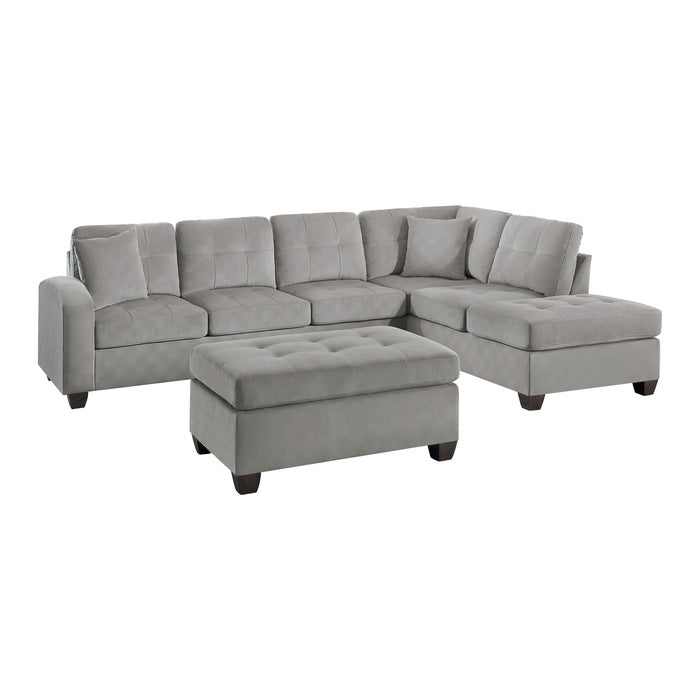 Emilio 3-Piece Reversible Sectional with Ottoman (8367TP*3)
