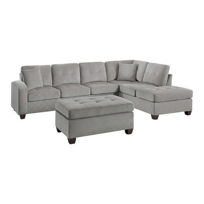 Emilio 3-Piece Reversible Sectional with Ottoman (8367TP*3)