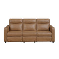 Equinox Power Double Reclining Sofa with Curved Track Arms (8368BRW-3A2PW*)