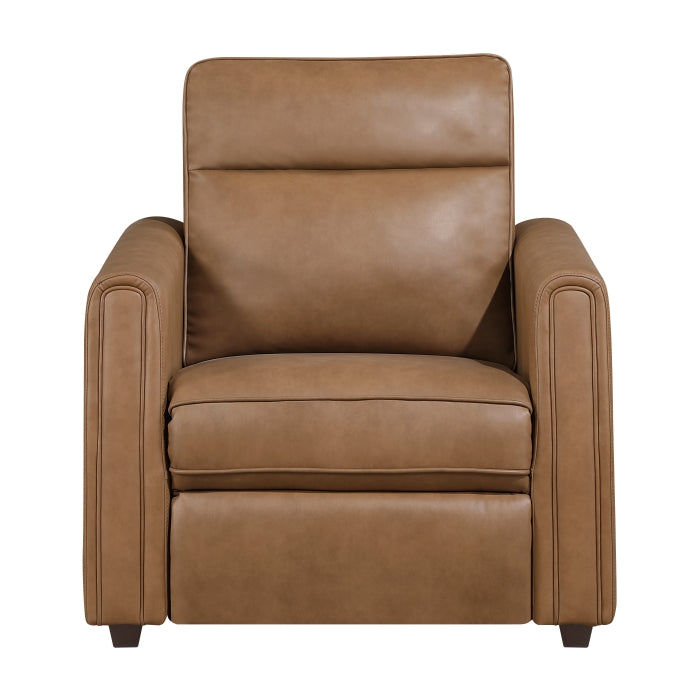 Equinox Power Reclining Chair with Rounded Track Arms (8368BRW-A1PW)
