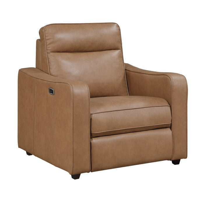 Equinox Power Reclining Chair with Curved Track Arms (8368BRW-A2PW)