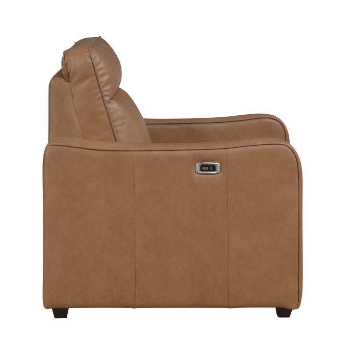 Equinox Power Reclining Chair with Curved Track Arms (8368BRW-A2PW)