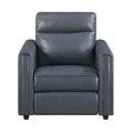 Equinox Power Reclining Chair with Rounded Track Arms (8368NVY-A1PW)