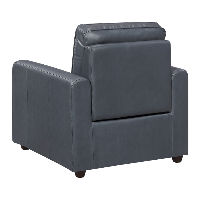 Equinox Power Reclining Chair with Rounded Track Arms (8368NVY-A1PW)