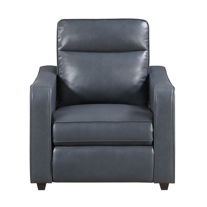 Equinox Power Reclining Chair with Curved Track Arms (8368NVY-A2PW)