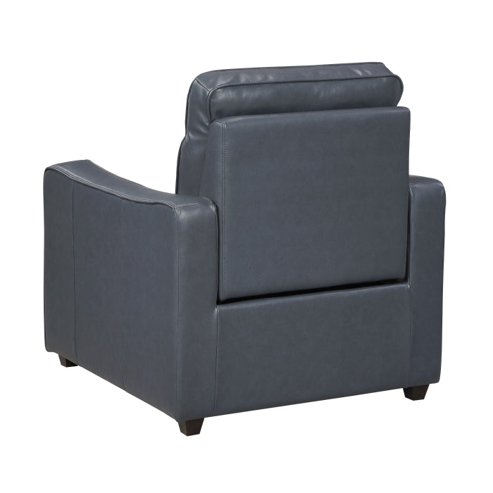 Equinox Power Reclining Chair with Curved Track Arms (8368NVY-A2PW)