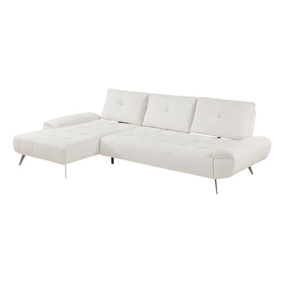 Dominic 2-Piece Sectional with Left Chaise and Dual-position Backs for Adjustable Seat Depth (8400BEG*2LC2R)