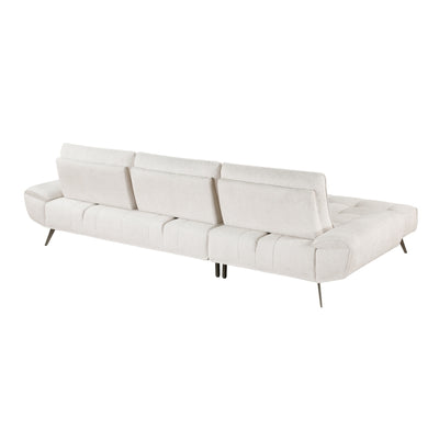 Dominic 2-Piece Sectional with Left Chaise and Dual-position Backs for Adjustable Seat Depth (8400BEG*2LC2R)