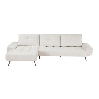 2-Piece Sectional with Left Chaise and Dual-position Backs for Adjustable Seat Depth - Dominic - HD product view