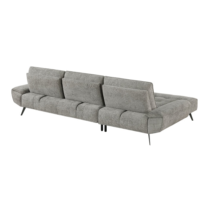 Dominic 2-Piece Sectional with Left Chaise and Dual-position Backs for Adjustable Seat Depth (8400DVG*2LC2R)