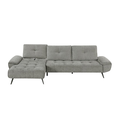 Dominic 2-Piece Sectional with Left Chaise and Dual-position Backs for Adjustable Seat Depth (8400DVG*2LC2R)