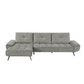 2-Piece Sectional with Left Chaise and Dual-position Backs for Adjustable Seat Depth - Dominic - front product view