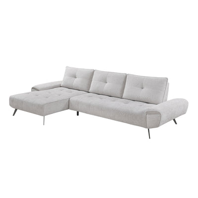 Dominic 2-Piece Sectional with Left Chaise and Dual-position Backs for Adjustable Seat Depth (8400LTG*2LC2R)