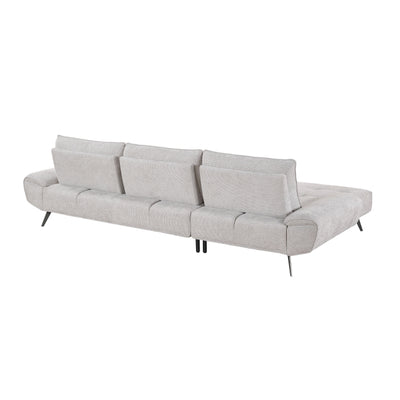 Dominic 2-Piece Sectional with Left Chaise and Dual-position Backs for Adjustable Seat Depth (8400LTG*2LC2R)