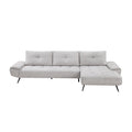 2-Piece Sectional with Right Chaise and Dual-position Backs for Adjustable Seat Depth - Dominic - front product view