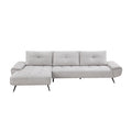 2-Piece Sectional with Left Chaise and Dual-position Backs for Adjustable Seat Depth (8400LTG*2LC2R) - Clearance
