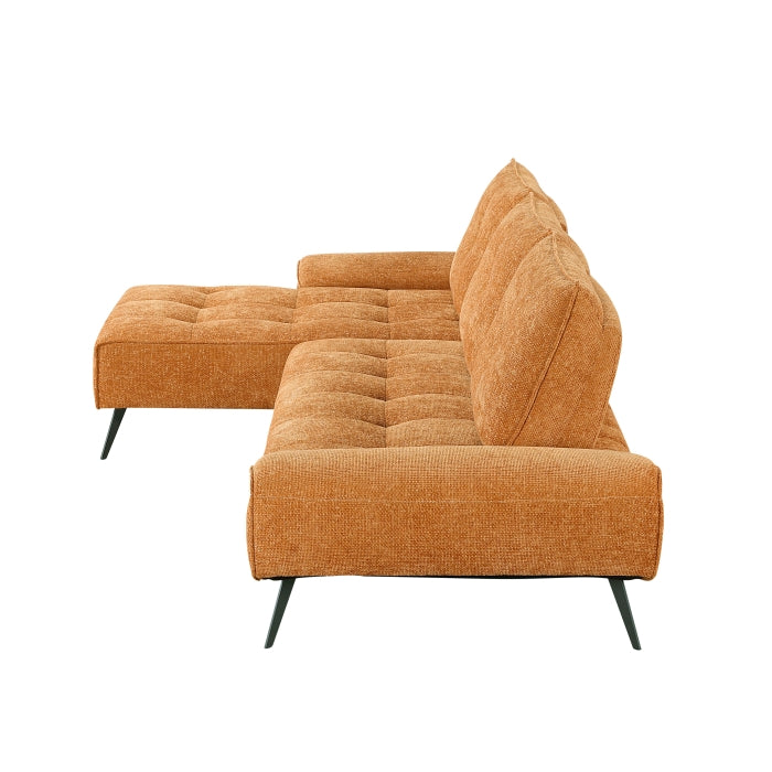 Dominic 2-Piece Sectional with Left Chaise and Dual-position Backs for Adjustable Seat Depth (8400RNG*2LC2R)
