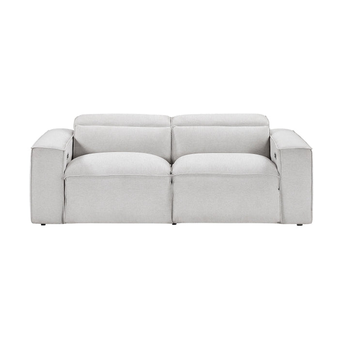 Phoebe Power Double Reclining Love Seat with Power Headrests