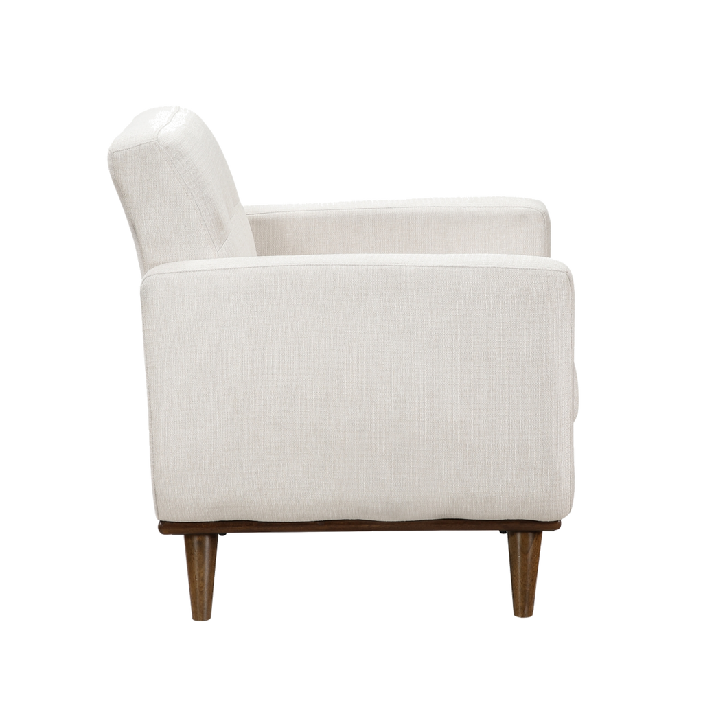 Martina Textured Fabric Chair side view