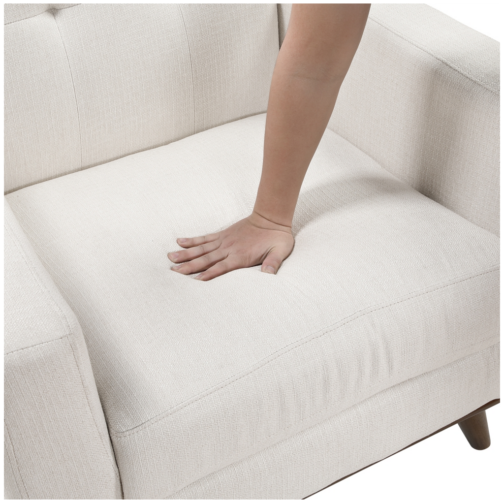 Martina Textured Fabric Chair clean detail view