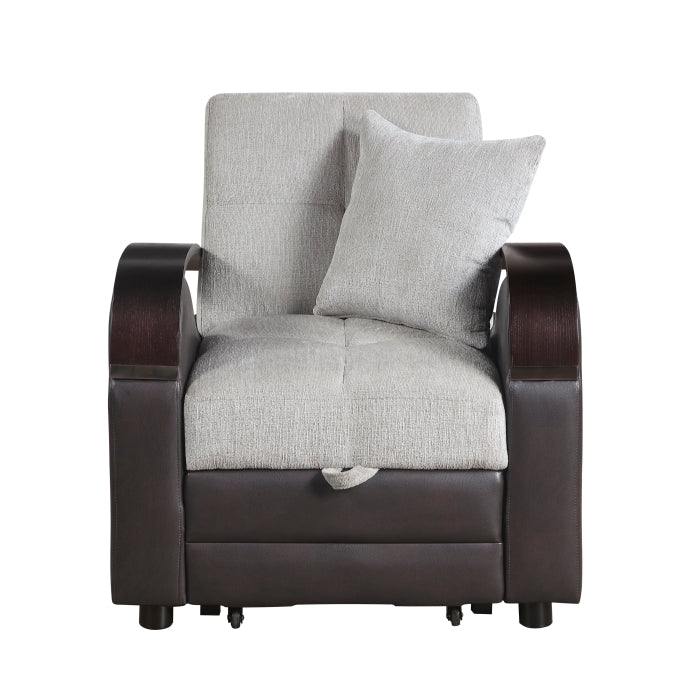 Hybrid Chair with Pull-out Bed and Click Motion Back