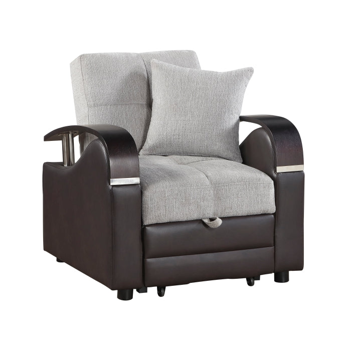 Hybrid Chair with Pull-out Bed and Click Motion Back