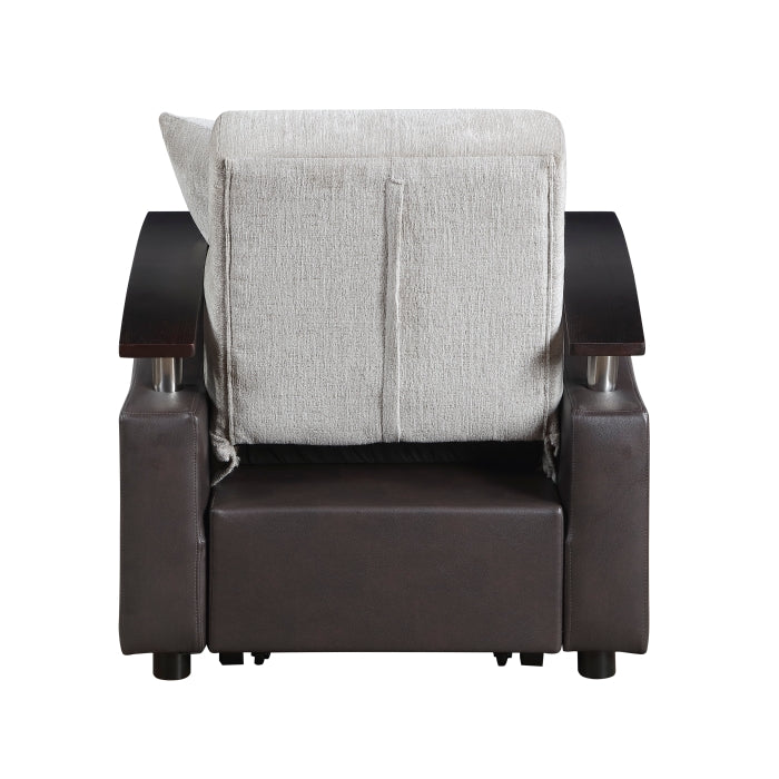 Hybrid Chair with Pull-out Bed and Click Motion Back