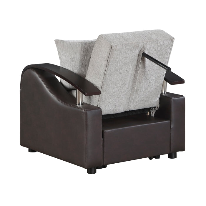 Hybrid Chair with Pull-out Bed and Click Motion Back