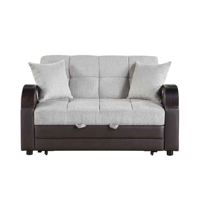 Hybrid Love Seat with Pull-out Bed and Click Motion Back