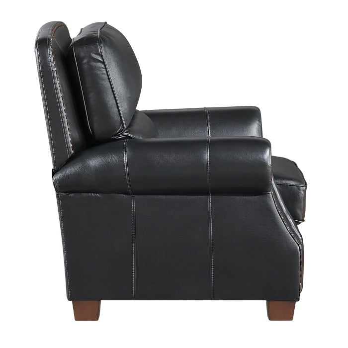 Remington Push Back Reclining Chair (8448BLK-1PB)