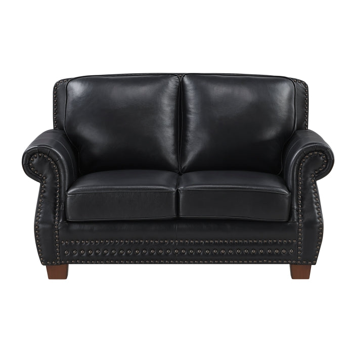 Remington Love Seat (8448BLK-2)