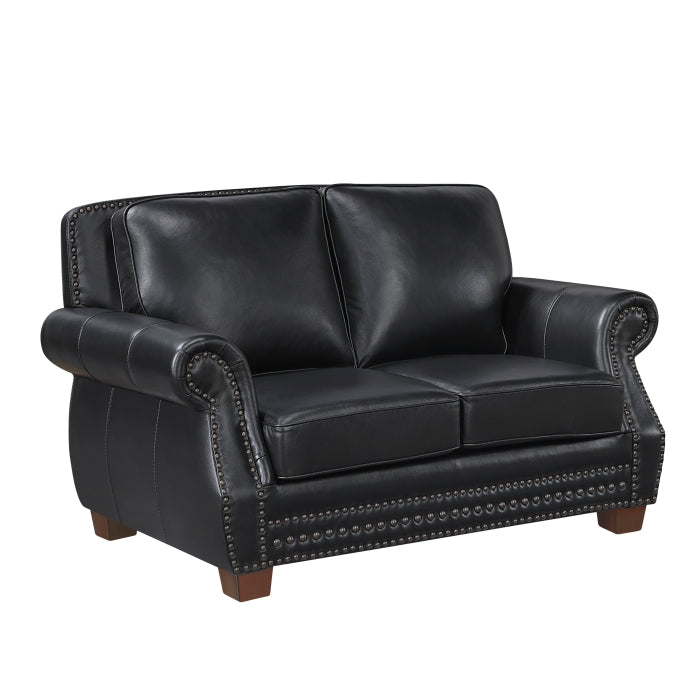 Remington Love Seat (8448BLK-2)