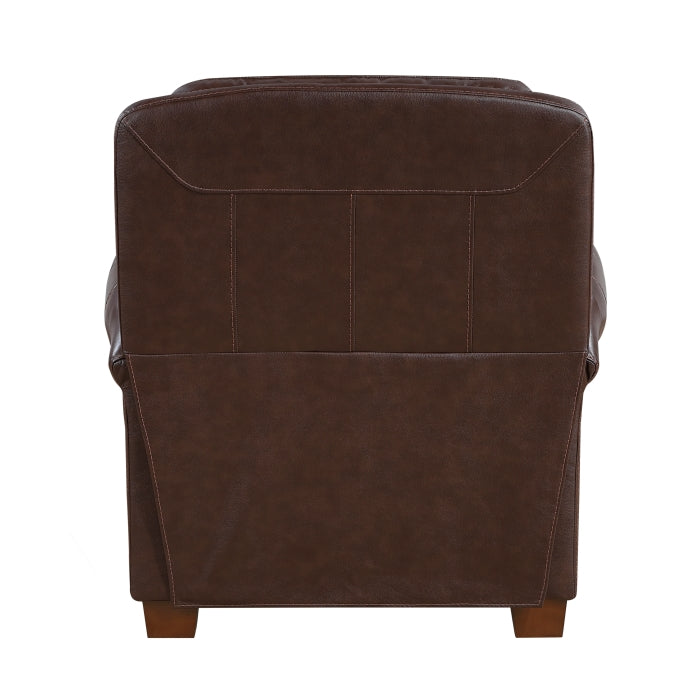 Remington Push Back Reclining Chair (8448BRW-1PB)
