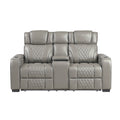 Apex Reclining Loveseat — Gray Power