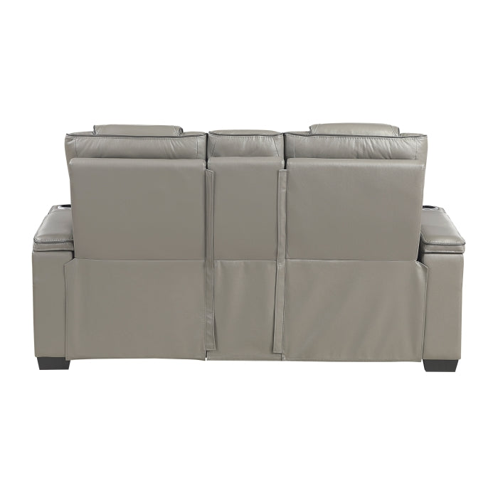 Apex Reclining Loveseat — Gray Power