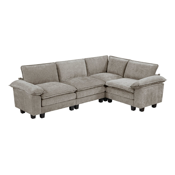 Dublin 4-Piece Modular Sectional (8450PWT*43ACCR)