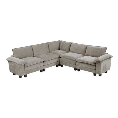 Dublin 5-Piece Modular Sectional (8450PWT*54ACCR)