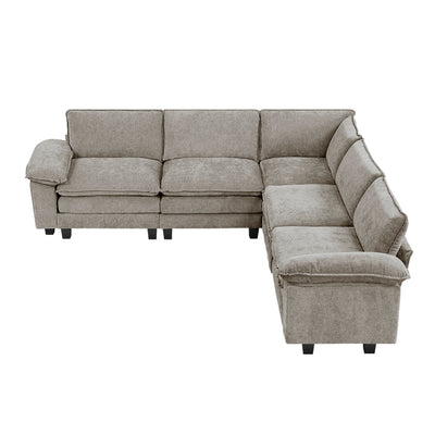 Dublin 5-Piece Modular Sectional (8450PWT*54ACCR)