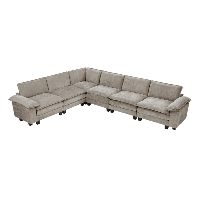 Dublin 6-Piece Modular Sectional (8450PWT*65ACCR)