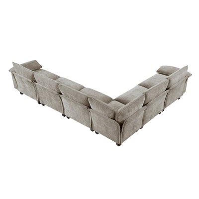 Dublin 6-Piece Modular Sectional (8450PWT*65ACCR)