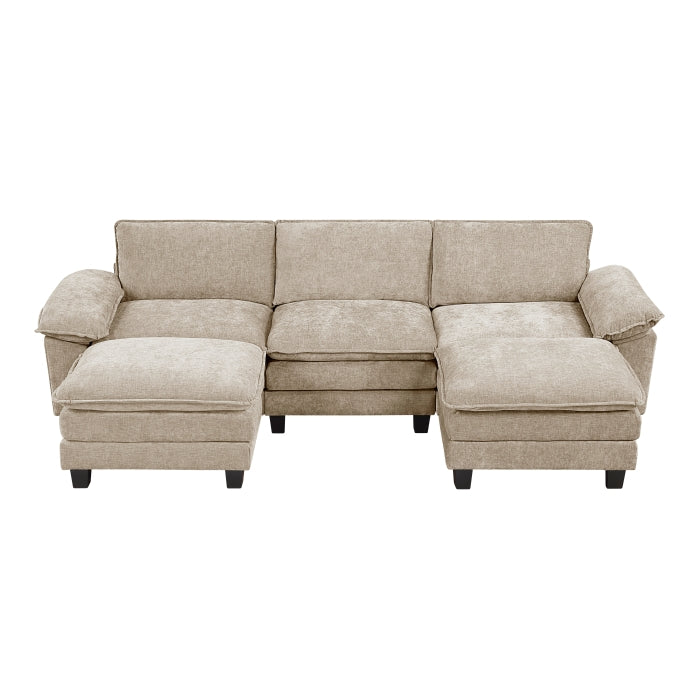 Dublin 5-Piece Modular Sectional with Ottoman (8450TPE*53AC2OT)