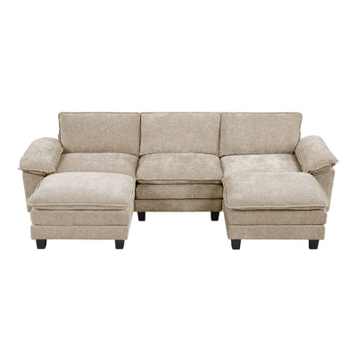 Dublin 5-Piece Modular Sectional with Ottoman (8450TPE*53AC2OT)