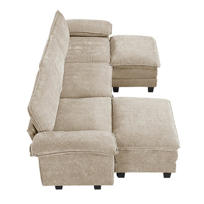 Dublin 5-Piece Modular Sectional with Ottoman (8450TPE*53AC2OT)