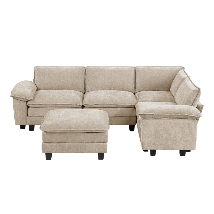 Dublin 5-Piece Modular Sectional with Ottoman (8450TPE*53ACCR)