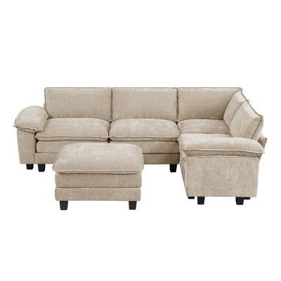 Dublin 5-Piece Modular Sectional with Ottoman (8450TPE*53ACCR)