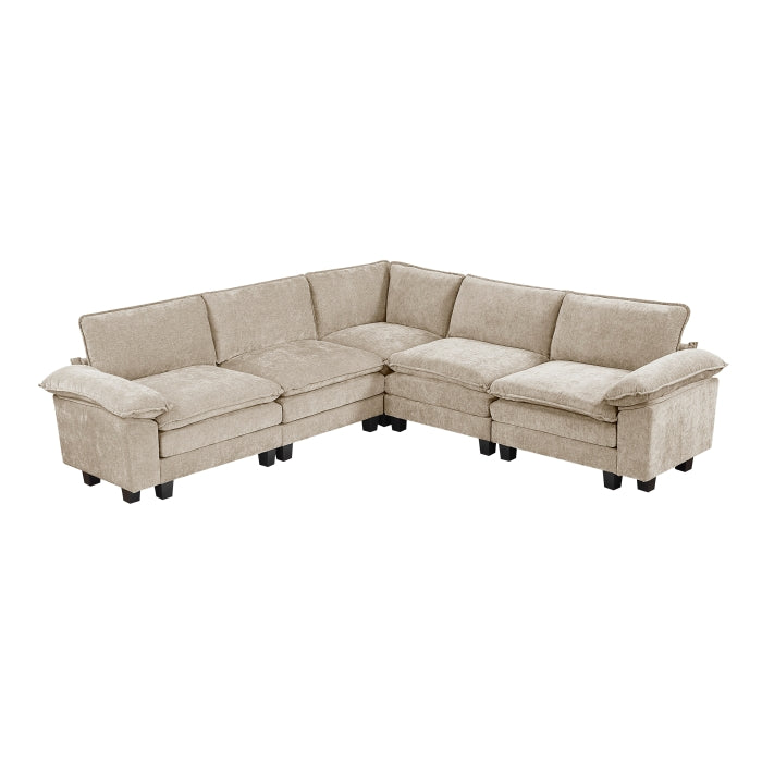 Dublin 5-Piece Modular Sectional (8450TPE*54ACCR)