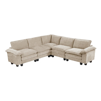Dublin 5-Piece Modular Sectional (8450TPE*54ACCR)
