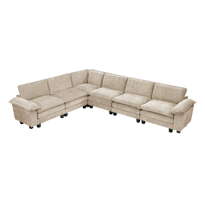 Dublin 6-Piece Modular Sectional (8450TPE*65ACCR)