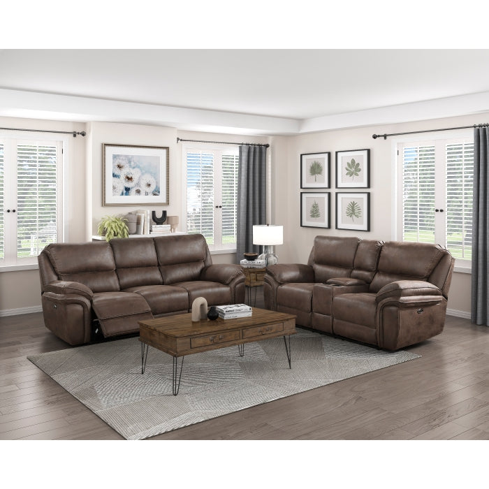 Proctor Power Double Reclining Sofa (8517BRW-3PW)