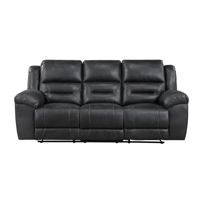 Hazen Double Reclining Sofa (8538BK-3)